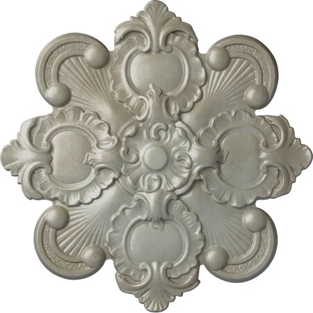 Ekena Millwork Katheryn Ceiling Medallion, Hand-Painted Flash Gold, 18 1/8"OD x 1 1/4"P CM18KAFLS